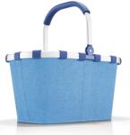 Reisenthel CARRYBAG azúrkék színű, cirmos mintás bevásárlókosár BK4098 - borond-aruhaz