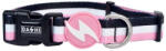 DASHI Stripes Pink&Black nyakörv S (28-42cm)