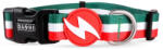 DASHI Stripes Green&Red nyakörv L (46-72cm)