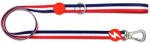 DASHI Stripes Red&Blue póráz L (2, 5cmx120cm)