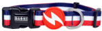 DASHI Stripes Red&Blue nyakörv M (35-54cm)