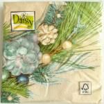 Daisy Szalvéta 3 rétegű 33x33cm 20db/csomag karácsonyi kövirózsa koszorú 018901