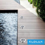 ELDLUX Taposólámpa LED 5w 600lm 6500k 30° IP67 acél Ø130-Ø118x92mm (ES08-5F)