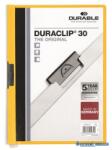 DURABLE Gyorsfűző, klipes, A4, DURABLE "DURACLIP® 30", sárga (DB220004) - kecskemetirodaszer