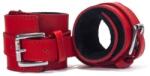 Devil Sticks Catuse BDSM Hand Cuffs Grain Devil Sticks Red din Piele