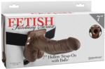 Fetish Fantasy Series Strap-On Hollow 7 with Ball Brown
