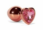 X-Men Secret Shine Metal Butt Plug Rose Gold Heart S