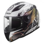 LS2 Rapid II Alb/Negru/Roz Cască Moto Față întreagă ECE 22.06 1300gr