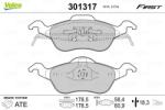 VALEO set placute frana, frana disc VALEO ESSENTIAL 301317 (301317)
