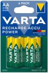 VARTA Recharge Accu Power 56706101436 tölthetõ ceruza elem, akkumulátor AA, 6db (56706101436)