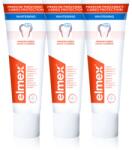 Elmex Caries Protection Gentle White избелваща паста за зъби с флуорид 3x75ml
