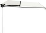vidaXL Copertină retractabilă manual, crem, 400 x 300 cm (3055192)
