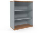  Dulap cu inaltime medie Viva, 110 x 90 x 42 cm, deschis, fag/gri M1250055 Dulap arhivare