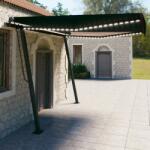 vidaXL Copertină retractabilă manual, cu LED, antracit, 4x3 m (3070144)