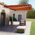 vidaXL Copertină autonomă retractabilă automat oranj&maro 500x350 cm (3069670)