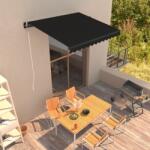 vidaXL Copertină retractabilă automat, antracit, 300 x 250 cm (3051249)