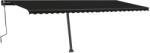 vidaXL Copertină retractabilă manual cu LED, antracit, 600x350 cm (3069884)