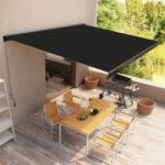 vidaXL Copertină manuală tip casetă, antracit, 450 x 300 cm (3052706)