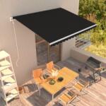 vidaXL Copertină retractabilă automat, antracit, 400 x 300 cm (3051202)