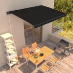 vidaXL Copertină retractabilă manual, antracit, 400 x 300 cm (3051239)