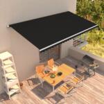 vidaXL Copertină retractabilă automat, antracit, 600x300 cm (3051207)