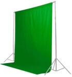 Caruba Chroma Key Green pamut háttér 3x6m, zöld - fotofelszereles