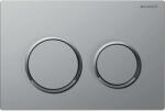 Geberit Omega20 - Clapetă de acționare spălare, easy to clean, crom mat/ crom lucios 115.085. JQ. 1 (115.085.JQ.1)