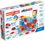 Geomag Set de cuburi magnetice Geomag - Magicube, Word Building EU, 79 de piese (G259) Jucarii de constructii magnetice