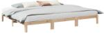 vidaXL családi ágykeret matrac nélkül 270x200 cm tömör fa fenyőfa (3324568)