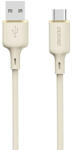 Dudao L7SC USB-A - USB-C kábel 5A 1m - bézs - dellaprint