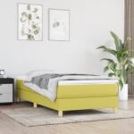 vidaXL zöld szövet ágykeret matrac nélkül 100x200 cm (3120597)