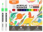 M&G Marker acrilic M&G Neon - set de 12 buc