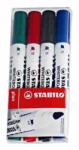 STABILO Marker pentru tabla albă, 2, 5-3, 5 mm, vârf tăiat, STABILO Plan, culori mixte