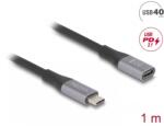 Delock Cablu prelungitor USB type C 40Gbps/8K60Hz/240W T-M 1m, Delock 81201 (81201)