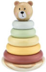 Tooky Toy Montesszori toronyépítő fa játék - Maci