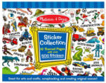Melissa & Doug Kreatív játék, Matricagyűjtő füzet 500 matricával, dinó, járművek, univerzum (4246)