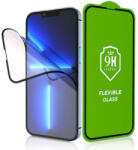 Apple iPhone 16 Pro Max / 17 Pro Max, Kijelzővédő fólia, ütésálló fólia, Tempered Glass (edzett üveg), 5D, Full Glue, Nano Flexi Glass, fekete