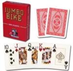 Modiano póker kártya, JUMBO BIKE TROPHY, jumbo index, 100% plasztik, piros