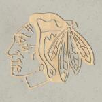 DUBLEZ Fa 3D logó - Chicago Blackhawks, Juhar