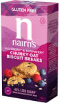 Nairn's gluténmentes teljeskiőrlésű 63% rostdús zabkeksz áfonya&málna 160 g - perfectlife