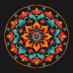  Mandala 19 - Számfestő készlet kereten 40x40