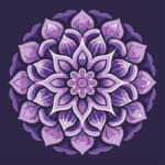  Mandala 18 - Számfestő készlet kereten 40x40