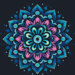  Mandala 6 - Számfestő készlet kereten 40x40