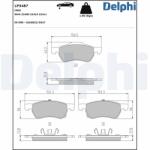 DELPHI set placute frana, frana disc DELPHI LP3487 (LP3487)