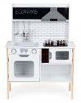 ECOTOYS Bucatarie din lemn cu sunete, accesorii si LED-uri Ecotoys PLK537 (EDIPLK537) - kidostore Bucatarie copii