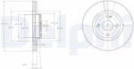 DELPHI Disc frana DELPHI BG3966 (BG3966)