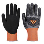 Portwest CT Cut D18 Nitrile Impact Glove (szürke/fekete L) (CT46G8RL)