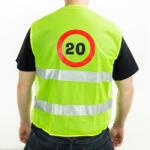  20. szülinapi tréfás UV mellény