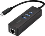LogiLink Hub Logilink USB 3.2 Gen 1x1 USB-C cu 3 porturi cu canal Gigabit Ethernet