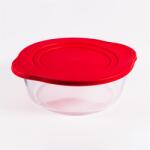 Pasabahce BORCAM kerek hőálló üvegedény fogóval, műanyag tetővel 2.200ml, 251*220*80mm (1109106) - bestbyte
